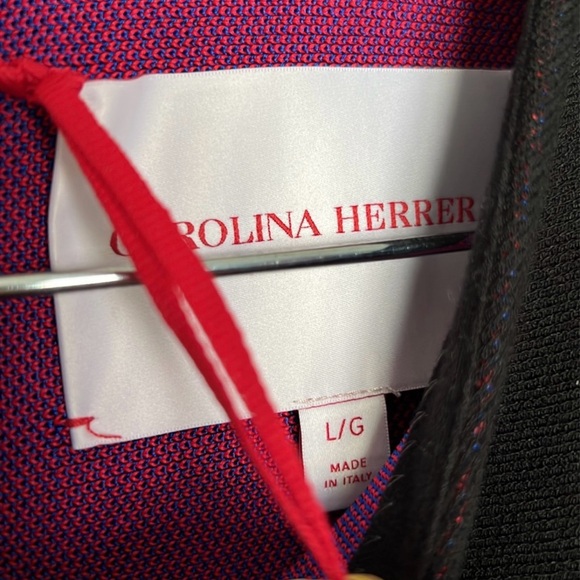 Carolina Herrera Intarsia Knit Floral Midi Dress NWT size large - Picture 5 of 7